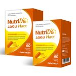 NutriDê Maxx Vitamina D3 2000 UI - 2 un de 60 Cápsulas - Maxinutri