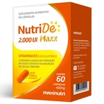 NutriDE Maxx Vitamina D 2000UI 400mg 60 cápsulas Maxinutri