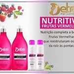 Nutritive Máscara Frutas Vermelha 2,5L - Detra Hair - Nutrição profunda- cor rosa