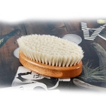 2222 Nylon Lã com punho de madeira Mustache Beard escova de limpeza Facial