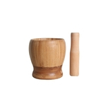 O Bambu Almofariz e pilão Triturador de alho Masher rebarbadora manual para página principal