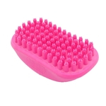O crescimento do cabelo macio TPR Pet Shampoo Scalp Massageador corpo limpo Comb Escova