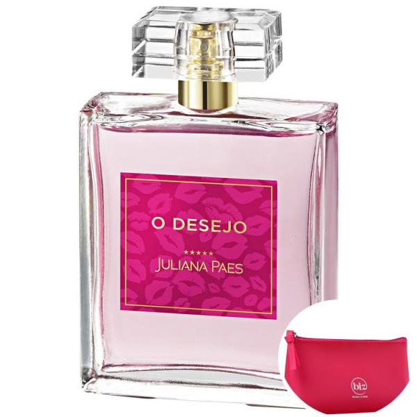O Desejo Juliana Paes - Perfume Feminino 100ml+Beleza na Web Pink - Nécessaire