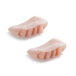 O hálux valgo de cinco orifícios Aparelho Manicure Tap Toe Luva Perna de Silicone