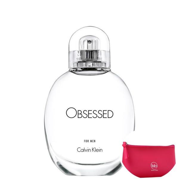 Obsessed For Men Calvin Klein Eau de Toilette - Perfume 30ml + Nécessaire Pink Beleza na Web