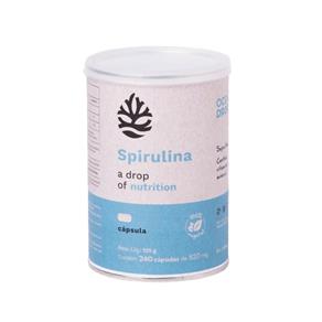 Ocean Drop - Super Food Spirulina 125g - a Drop Of Nutrition 240 Cápsulas de 520mg