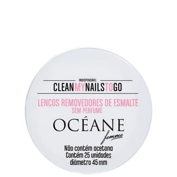 Océane Clean My Nails To Go S/ Perfume Lenço Removedor de Es - Oceane