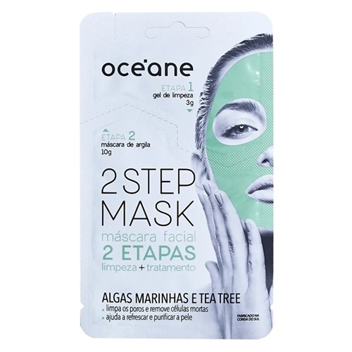 Océane Máscara Facial 2 Etapas-Dual-Step Algas Marinhas e Tea Tree