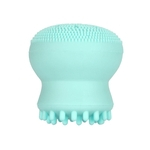 Octopus Shaped Silicone escova de limpeza Pore Removedor de maquiagem Escova de limpeza Face (azul claro)