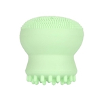 Octopus Shaped Silicone escova de limpeza Pore Removedor de maquiagem Escova de limpeza Face (verde claro)
