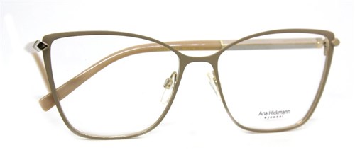 Óculos de Grau Ana Hickmann Ah1395 em Metal (Nude 08A, 56-16-142)