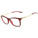 Óculos de Grau Ana Hickmann AH6264 T01 Vermelho Dourado
