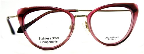 Óculos de Grau Ana Hickmann Ah6379 em Acetato (Vermelho C01)