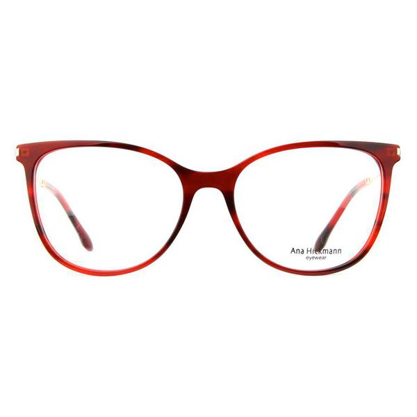 Óculos de Grau Ana Hickmann AH6388 G22/55 Vermelho/Dourado