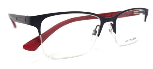 Óculos de Grau Atitude At1635 Metal (Azul/Vermeçho 06A, 53-18-145)