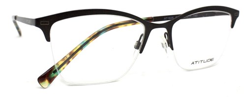 Óculos de Grau Atitude At1626 Metal (Preto 01A, 52-17-140)