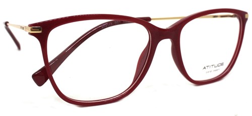 Óculos de Grau Atitude At4113 Acetato (Vermelho D01, 55-17-142)