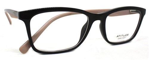 Óculos de Grau Atitude At4124 Acetato (Preto/Nude D01, 53-17-142)