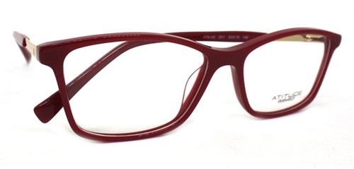 Óculos de Grau Atitude At6126 Acetato (Vermelho D01, 53-15-140)