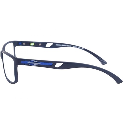 Óculos de Grau Atlântico Mormaii Azul Fosco Lente 5,7cm Vermelho Lilas