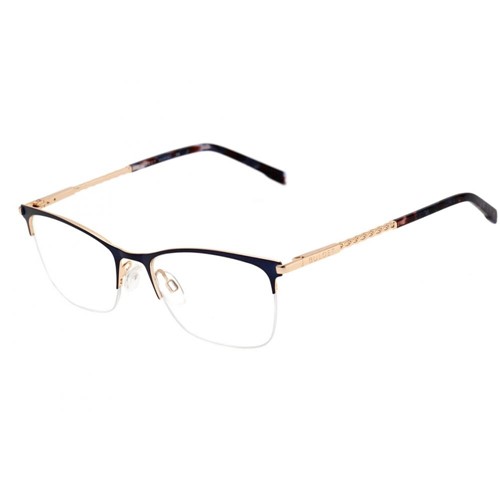 Óculos de Grau Bulget BG 1600 06a Azul e Dourado Brilh