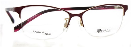Óculos de Grau Bulget Bg1494L Metal (Vermelho 07A, 55-15-142)