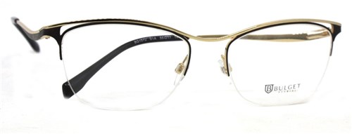 Óculos de Grau Bulget Bg1572 Metal (Preto 01A, 55-17-140)
