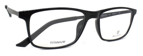Óculos de Grau Bulget Bg7022 Titanium (Preto, 55-17-145)