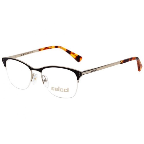 Óculos de Grau Colcci Crm 6002 Preto Fosco e Dourado