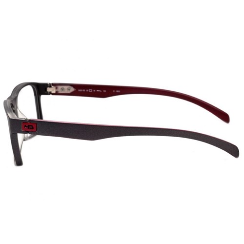 Óculos de Grau HB Polytech 93130 N. Graphite On Marsala Cinza Vermelho