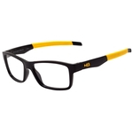 Óculos De Grau Hb Polytech Teen 93143 Gloss Black D. Yellow
