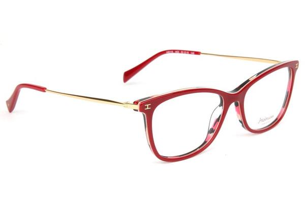 Óculos de Grau Hickmann HI6116 H02/53 Vermelho e Dourado