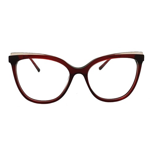 Óculos de Grau Hickmann HI6163 H02/97 - Vermelho