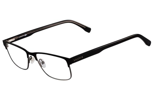 Óculos de Grau Lacoste L2217 001/54 Preto Fosco