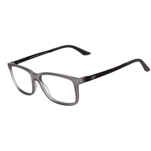 Óculos de Grau Mormaii Manila Aluminium Cinza Translúcido & Preto Lente 5,4 Cm