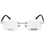Óculos de Grau Mormaii Mo 1124 Prata e Preto Lente 5,3 Cm