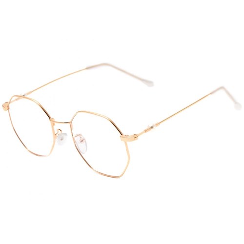 Óculos de Grau Retrô Maya Dourado Brilho - Óculos Shop