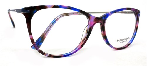 Óculos de Grau Sabrina Sato Sb5013 Acetato C2 (Azul C2, 55-17-140)