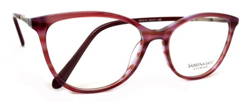 Óculos de Grau Sabrina Sato Sb5019 Acetato C3 C4 (Vermelho C3, 54-17-140)