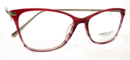 Óculos de Grau Sabrina Sato Sb5034 Acetato C2 (Vermelho C2, 55-16-140)