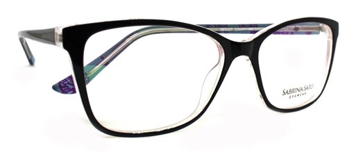 Óculos de Grau Sabrina Sato Sb5027 Acetato C1 C2 (Preto C1, 53-17-140)