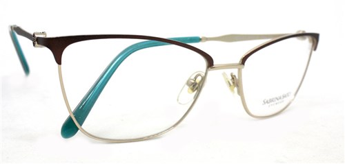 Óculos de Grau Sabrina Sato Ss314 Metal C3 (Marrom C3, 54-16-135)