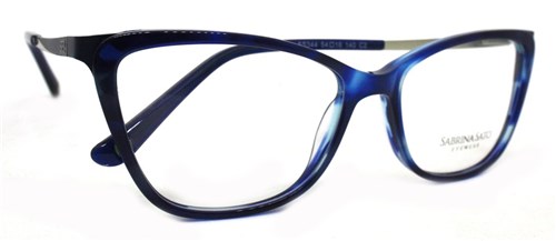 Óculos de Grau Sabrina Sato Ss344 Acetato Azul C2 (Azul C2, 54-16-140)