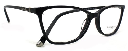 Óculos de Grau Sabrina Sato Ss351 Acetato Preto C1 Mesclado C2 (Preto C1, 55-15-140)