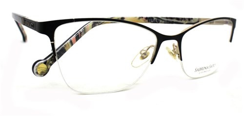 Óculos de Grau Sabrina Sato Ss359 Metal C1 (Preto C1, 53-16-140)