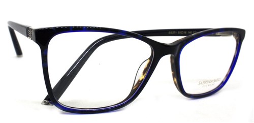 Óculos de Grau Sabrina Sato Ss371 Acetato Azul C2 (Azul C2, 55-16-140)