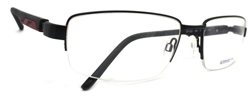 Óculos de Grau Speedo Sp1351 com Hastes 360º Preto A01 (Preto, 60-19-142)