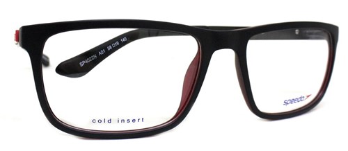Óculos de Grau Speedo Sp4022N (Preto/Vermelho A01, 58-19-140)