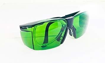 Óculos de Proteção Delta Verde com Clipe para Lentes de Grau
