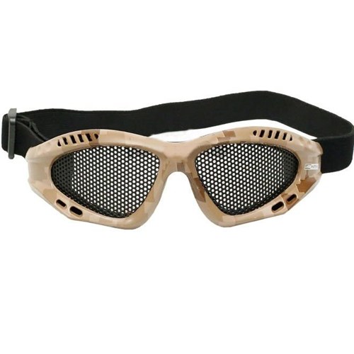 Óculos de Proteção para Airsoft Tático Telado NTK Kobra Digital Tan